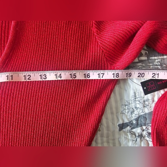 NWT No Boundaries Red Ribbed Cut Out Midi Dress Size XL (15-17) Jr - Picture 8 of 11